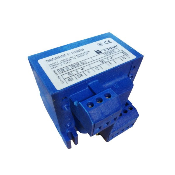 Transformador de seguridad pri 400-230-0sec 12-0-12v 100va